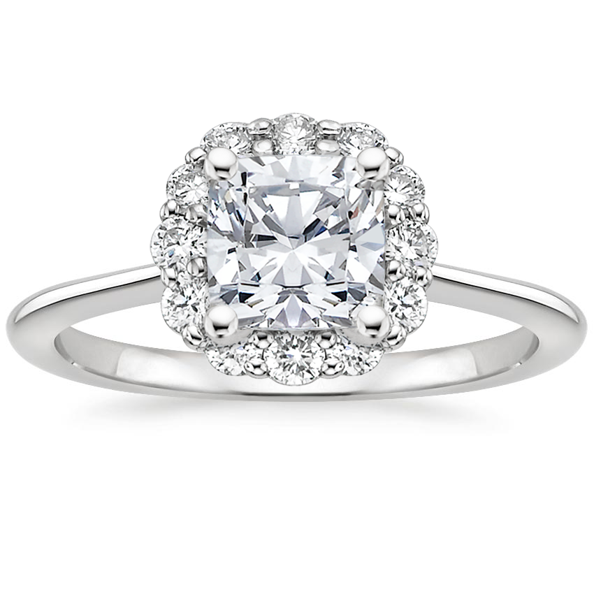 Platinum Calla Diamond Ring (1/3 ct. tw.), large top view
