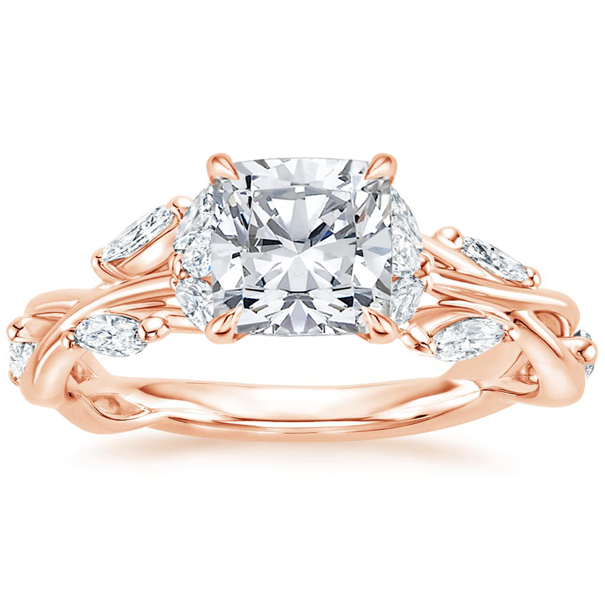 14K Rose Gold Secret Garden Diamond Ring (1/2 ct. tw.), large top view