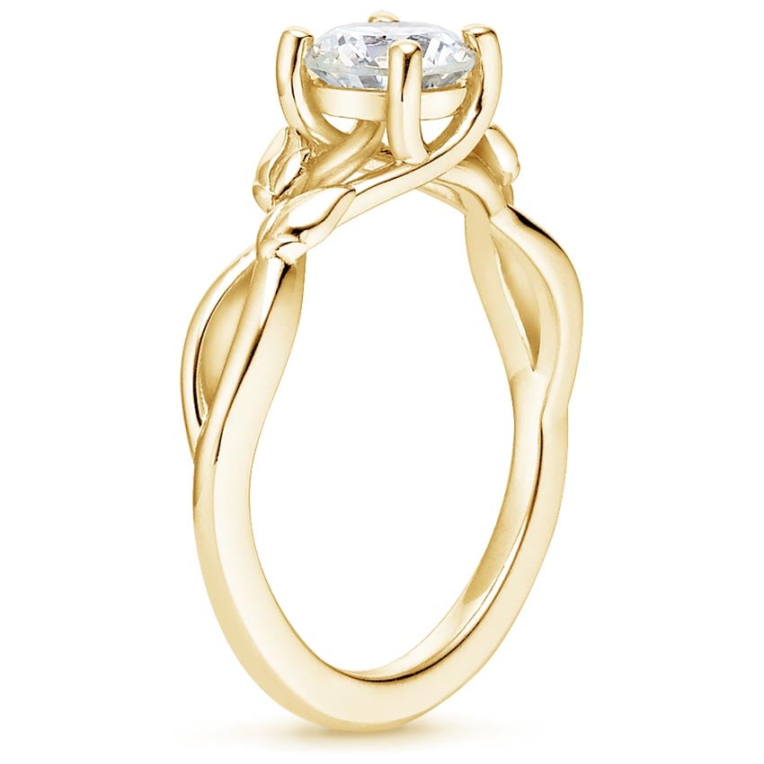 18K Yellow Gold Budding Willow Ring, large side view