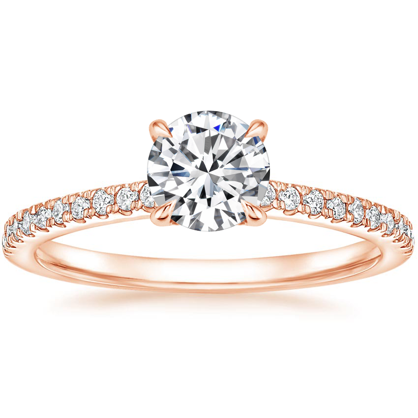 Classic Hidden Halo Diamond Setting | Petite Demi | Brilliant Earth