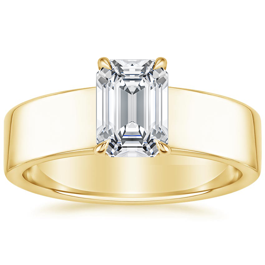 18K Yellow Gold Alden Diamond Ring, large top view