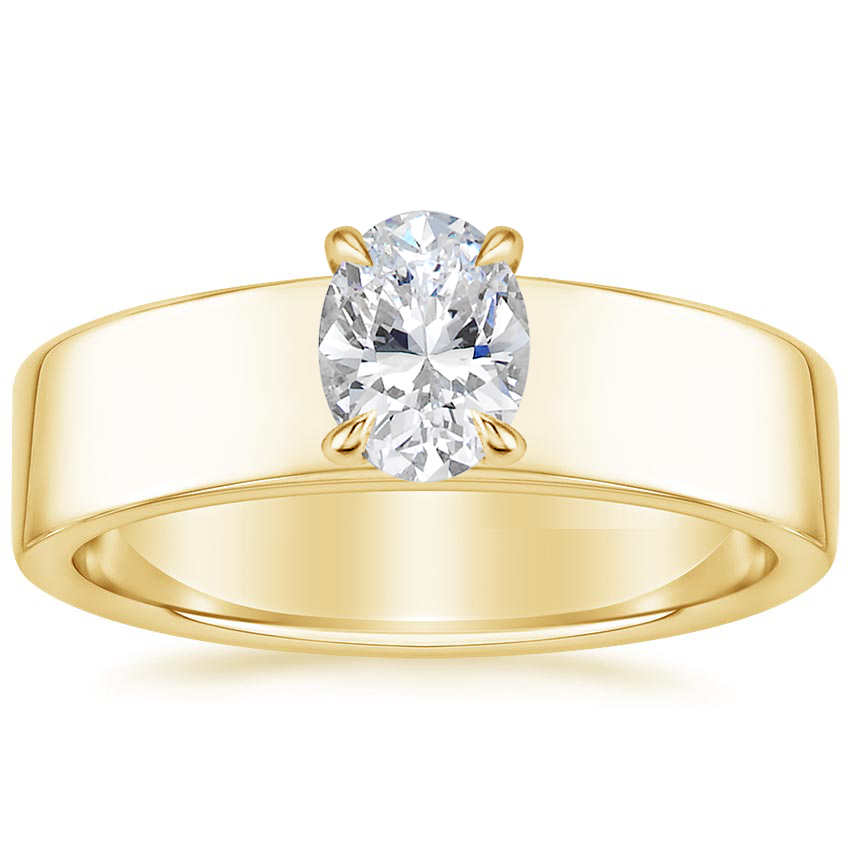 18K Yellow Gold Alden Diamond Ring, large top view