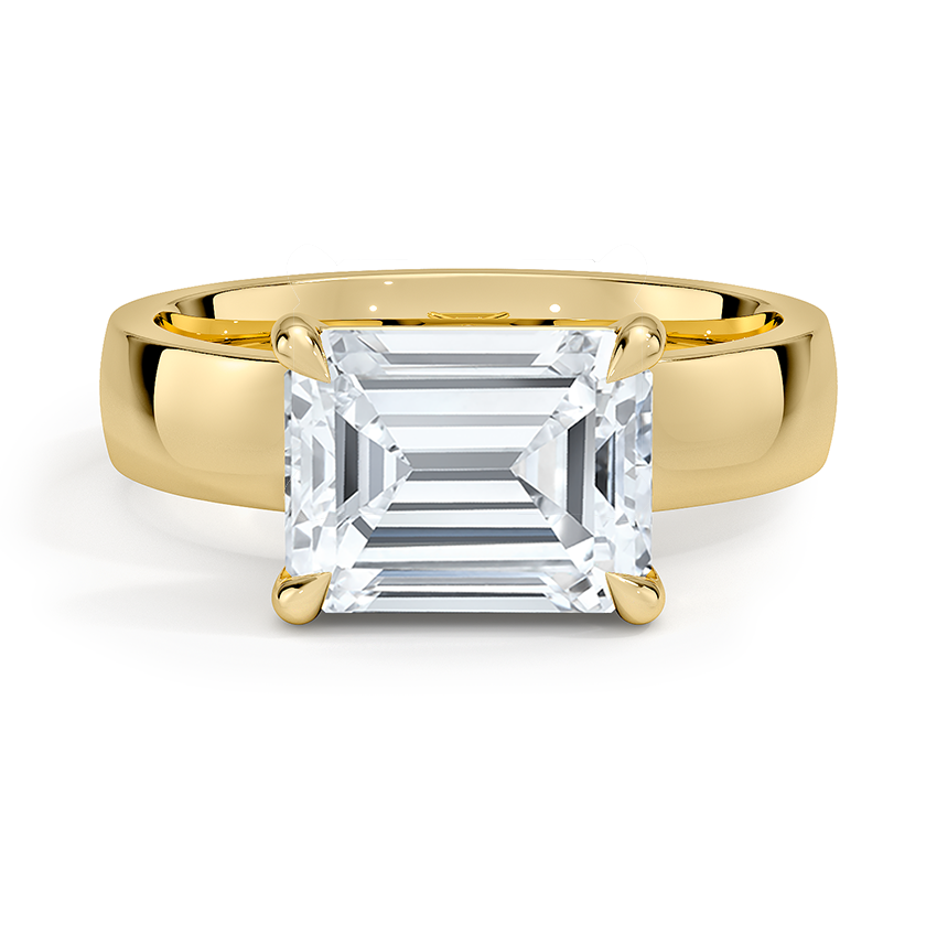 Peyton East-West Solitaire Ring in 18K Yellow Gold
