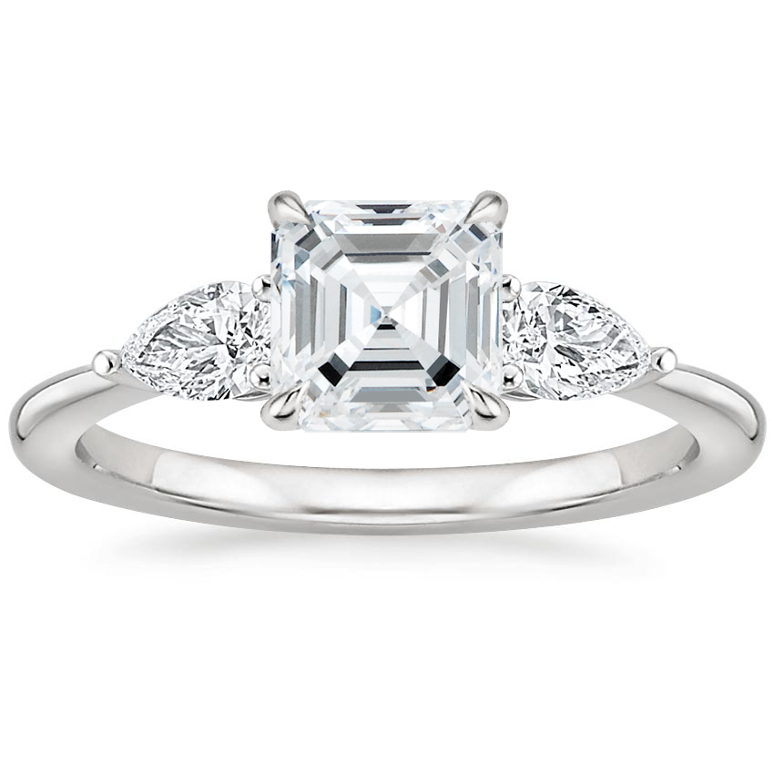 Luxe Opera Three Stone Diamond Ring - Brilliant Earth