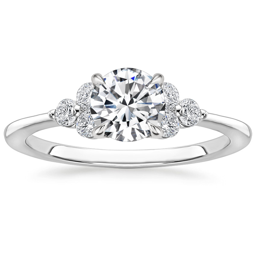 18K White Gold Luxe Melody Diamond Ring (1/5 ct. tw.), large top view