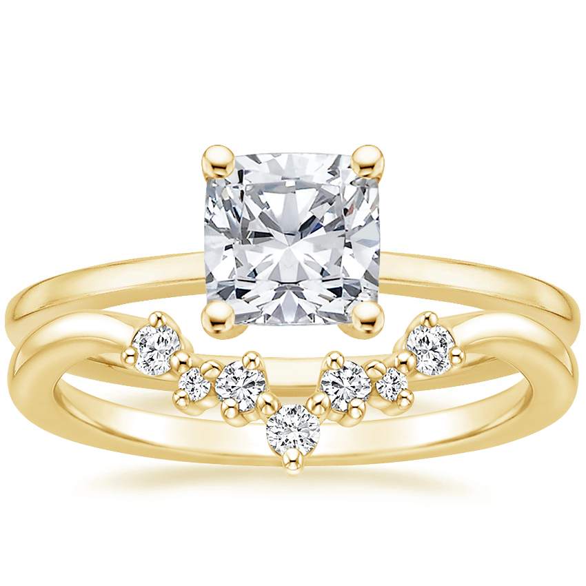 18K Yellow Gold Haven Diamond Ring with Caris Diamond Ring