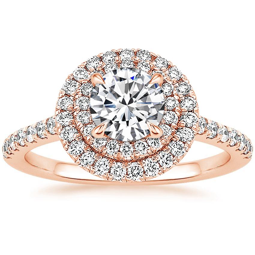 14K Rose Gold Soleil Diamond Ring (1/2 ct. tw.), large top view