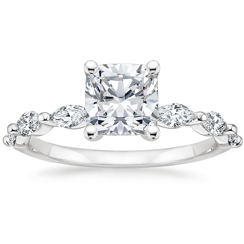 18K White Gold Joelle Diamond Ring (1/3 ct. tw.), large top view
