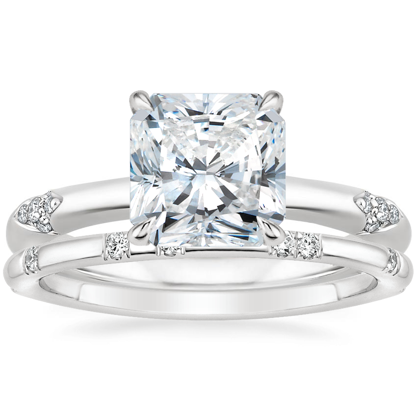 18K White Gold Alula Diamond Ring with Astra Diamond Ring