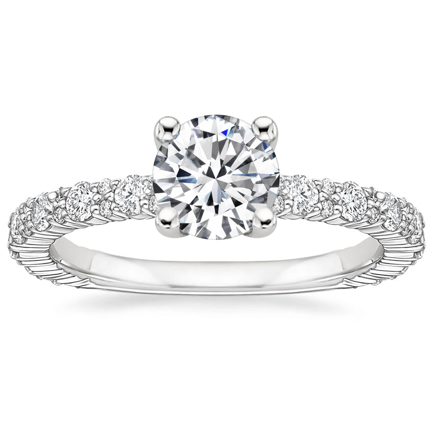Round Luxe Shared Prong Diamond Ring 