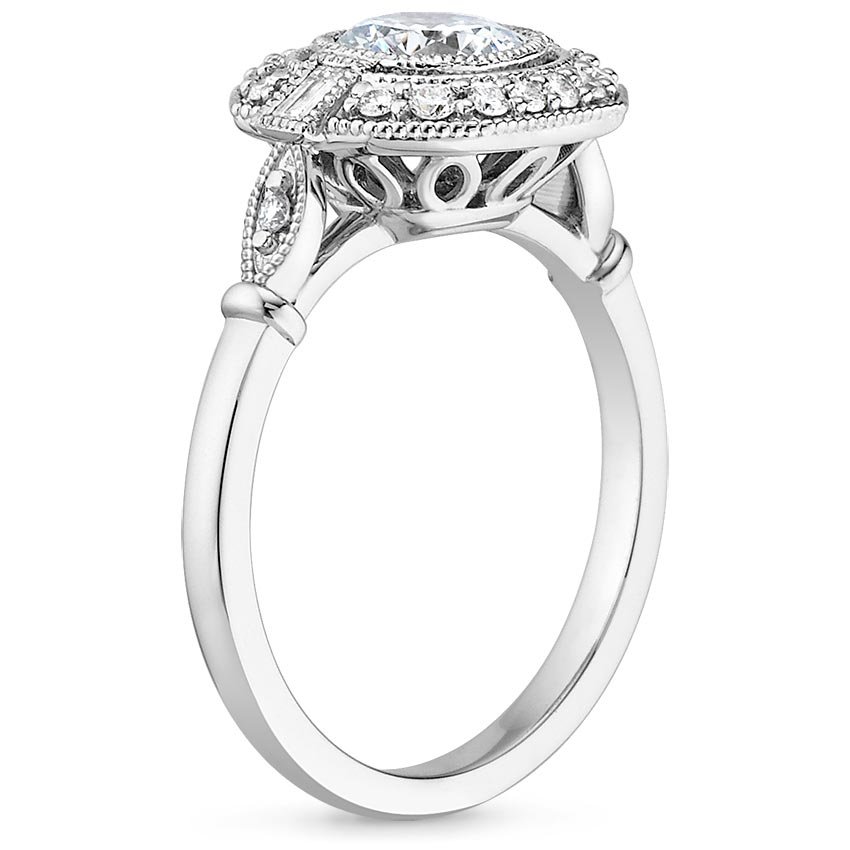 18K White Gold Ostara Diamond Ring (1/4 ct. tw.), large side view