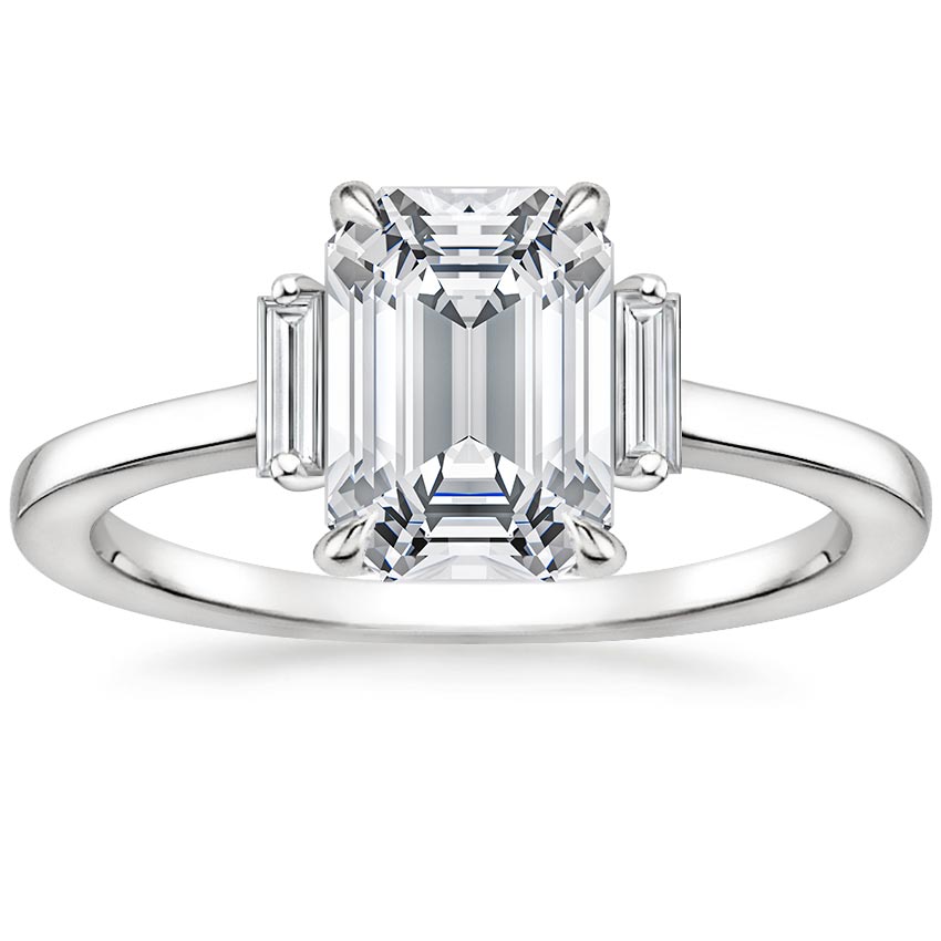 Platinum Piper Diamond Ring, large top view