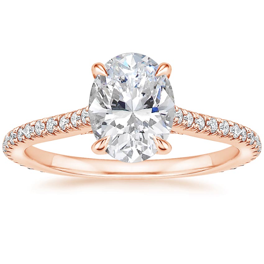 14K Rose Gold Arbor Diamond Ring (1/3 ct. tw.), large top view