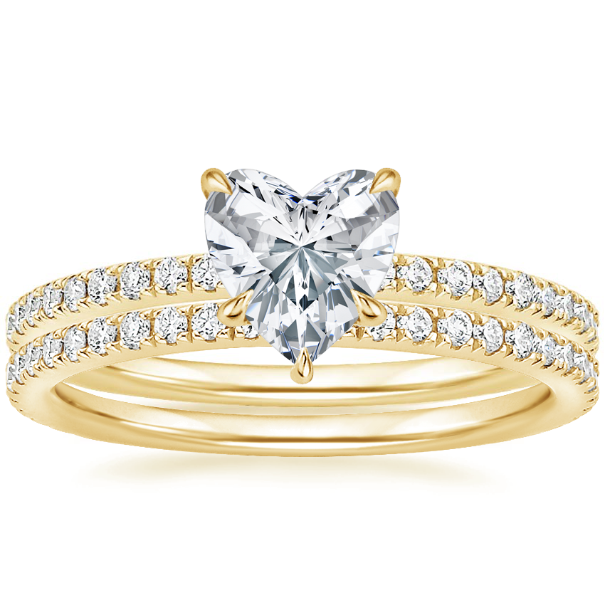 18K Yellow Gold Luxe Ballad Perfect Fit Diamond Bridal Set