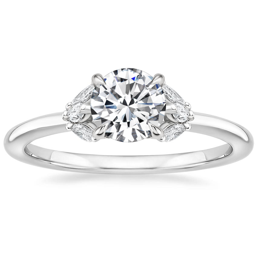 Platinum Mara Diamond Ring, large top view