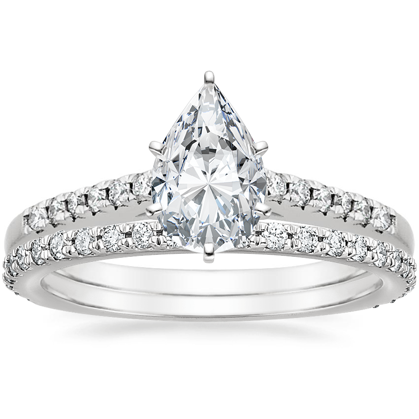 18K White Gold Sonora Diamond Ring with Luxe Sonora Diamond Ring (1/4 ct. tw.)