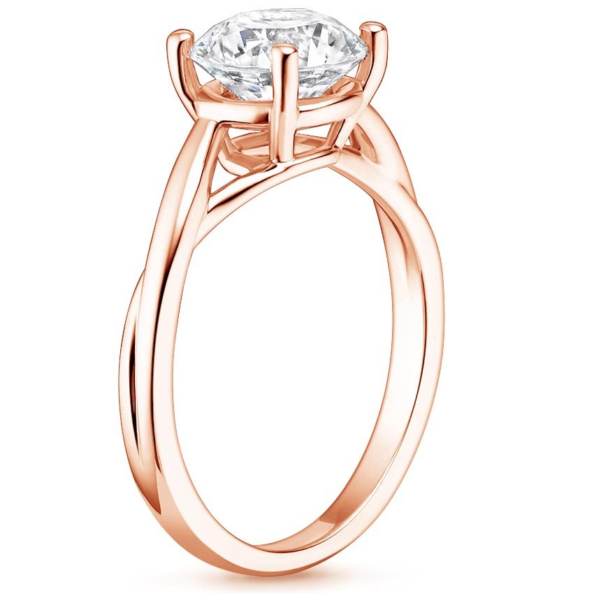 14K Rose Gold Grace Ring, large side view