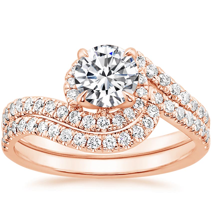 14K Rose Gold Venus Diamond Matched Set (1/2 ct. tw.) | Brilliant Earth