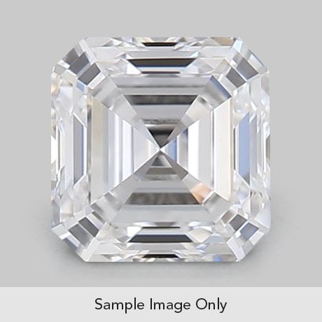 0.75 Carat Asscher Diamond large top view