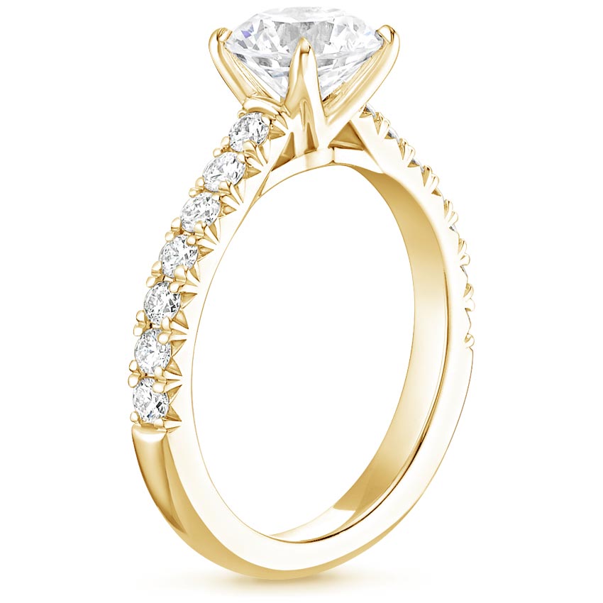 18K Yellow Gold Sienna Diamond Ring (3/8 ct. tw.), large side view