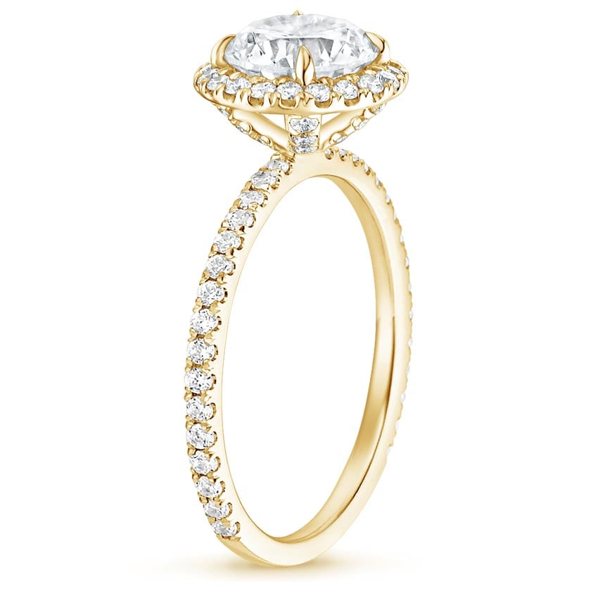 18K Yellow Gold Waverly Diamond Ring (1/2 ct. tw.), large side view