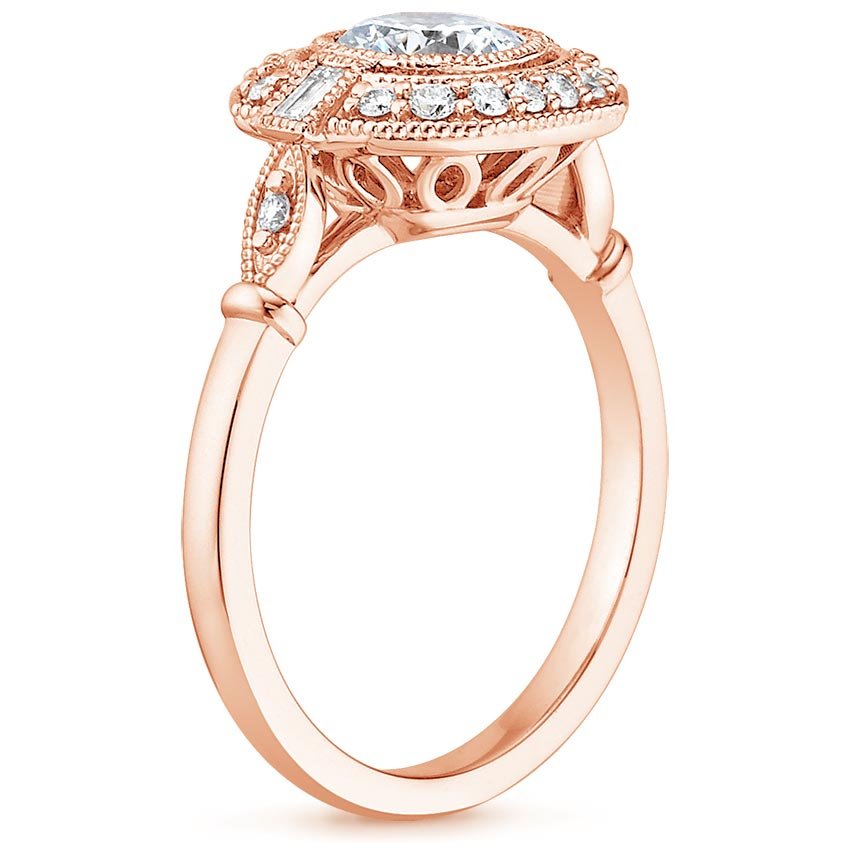 14K Rose Gold Ostara Diamond Ring (1/4 ct. tw.), large side view