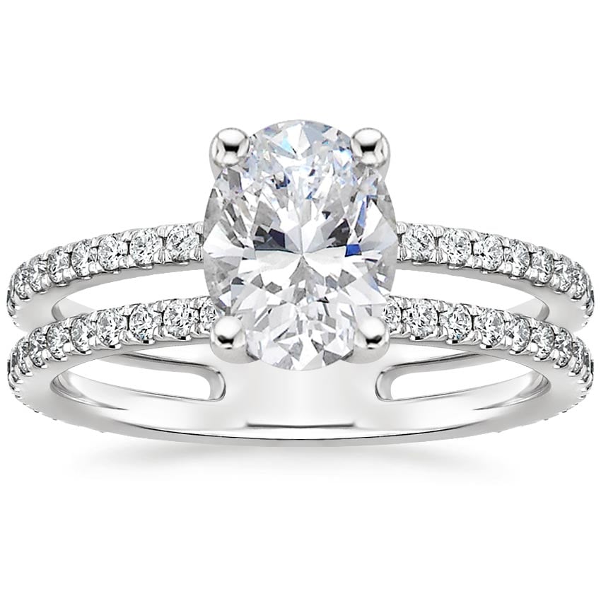 18K White Gold Linnia Diamond Ring (1/2 ct. tw.), large top view