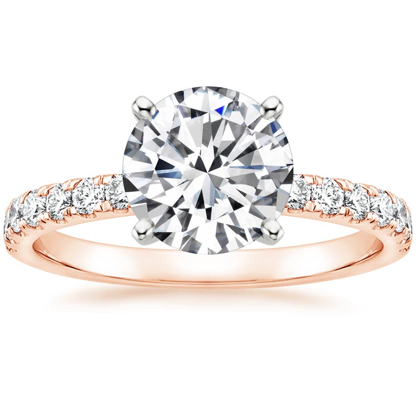 14K Rose Gold Constance Diamond Ring (1/3 ct. tw.), large top view