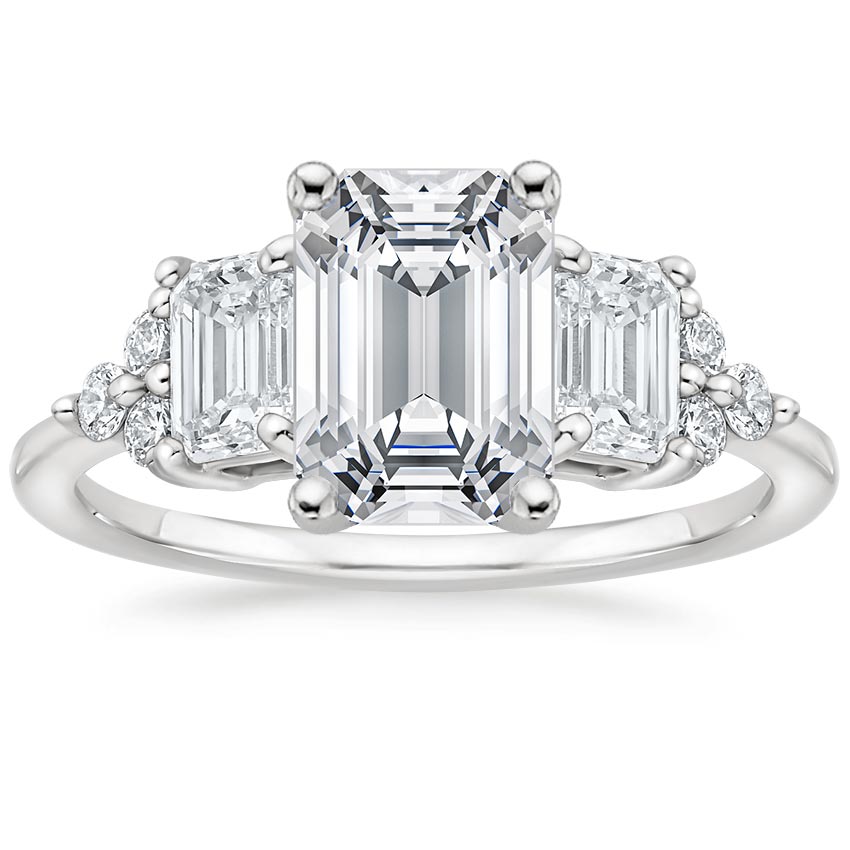 Low-Profile Cluster Diamond Engagement Ring | Sabine