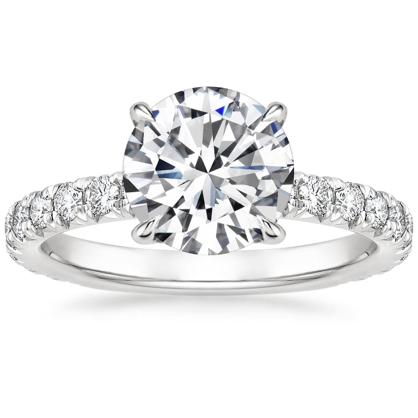 Platinum Olympia Diamond Ring, large top view