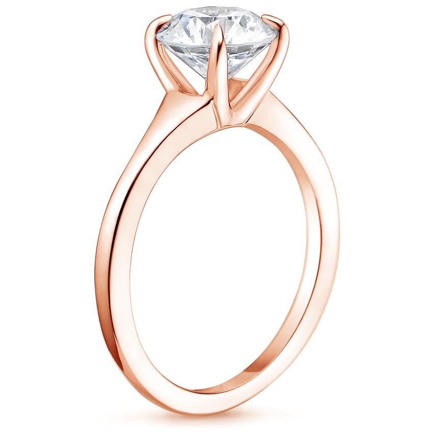 14K Rose Gold Muse Ring, large side view