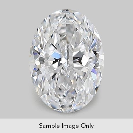 0.75 Carat Oval Diamond large top view