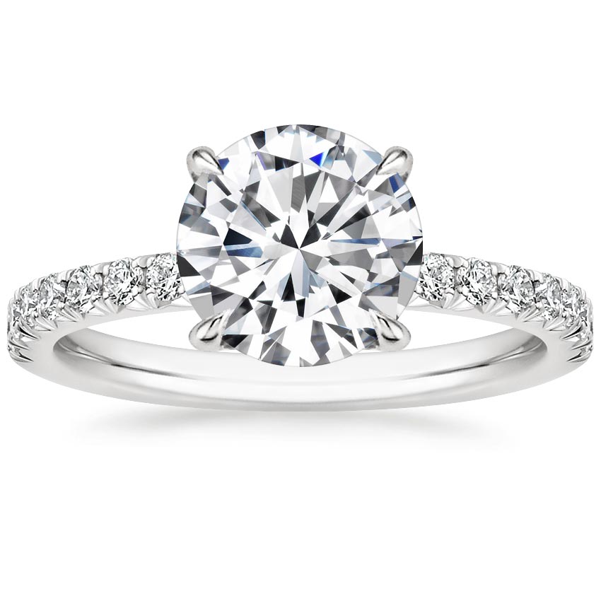 18K White Gold Amelie Diamond Ring (1/3 ct. tw.), large top view