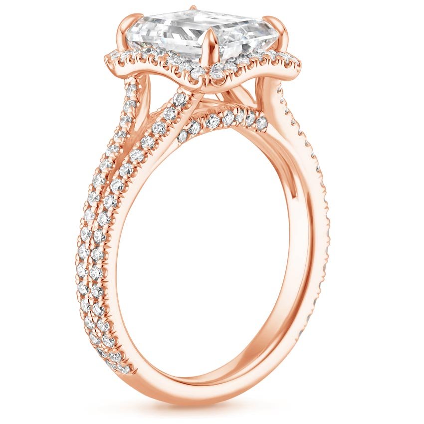 14K Rose Gold Fortuna Diamond Ring (1/2 ct. tw.), large side view