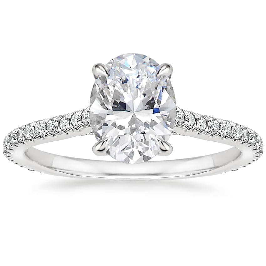 18K White Gold Arbor Diamond Ring (1/3 ct. tw.), large top view