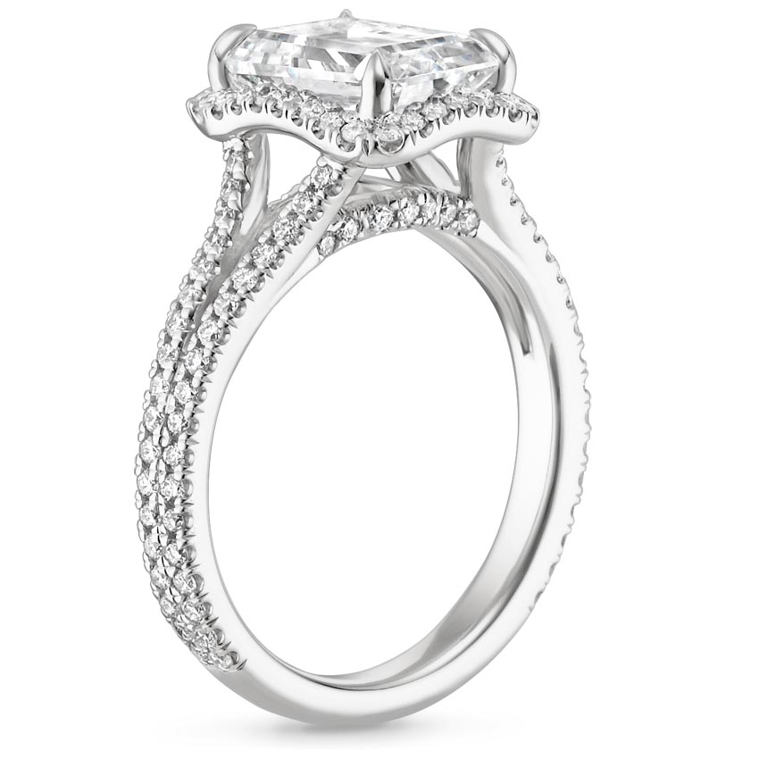 18K White Gold Fortuna Diamond Ring (1/2 ct. tw.), large side view