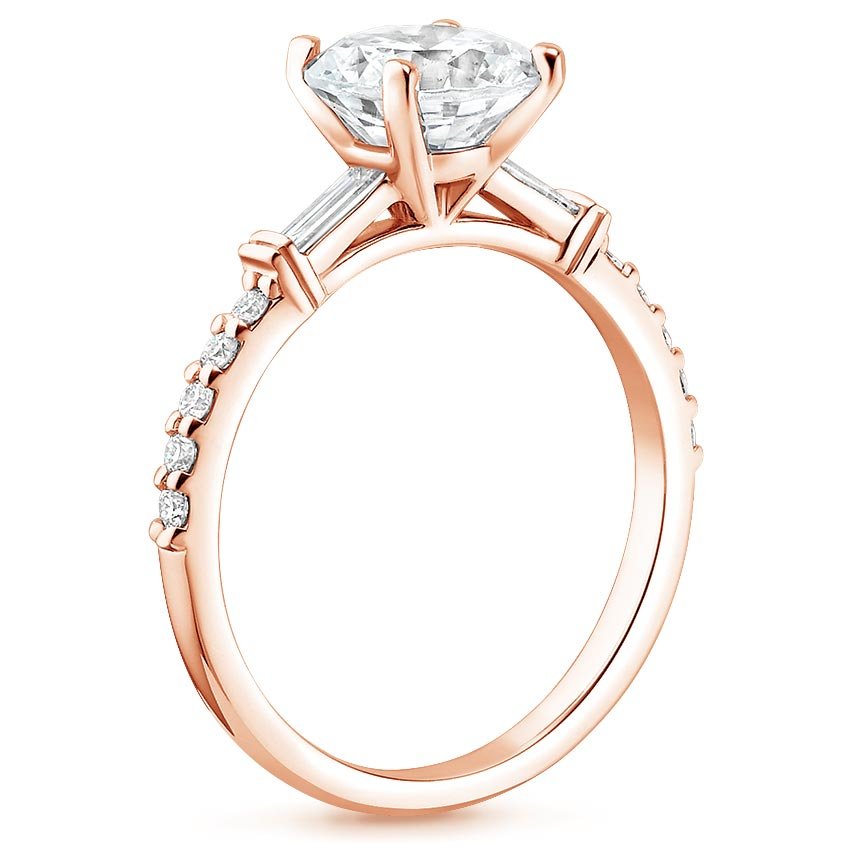 14K Rose Gold Regency Diamond Ring (1/4 ct. tw.), large side view