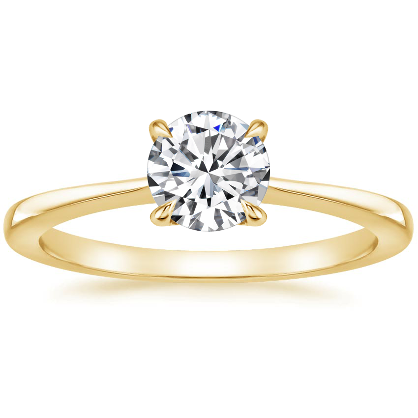 18K Yellow Gold Elle Ring, large top view