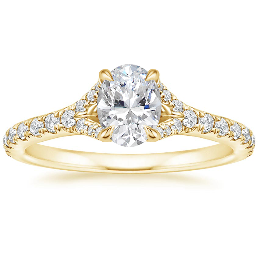18K Yellow Gold Felicity Diamond Ring (1/4 ct. tw.), large top view