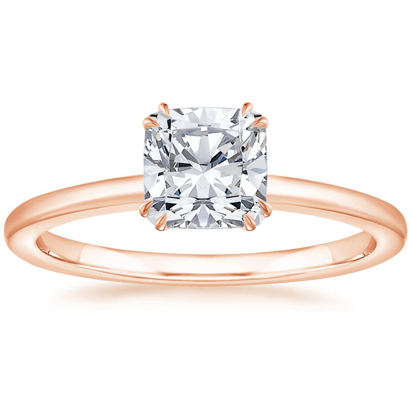 14K Rose Gold Sora Diamond Ring, large top view