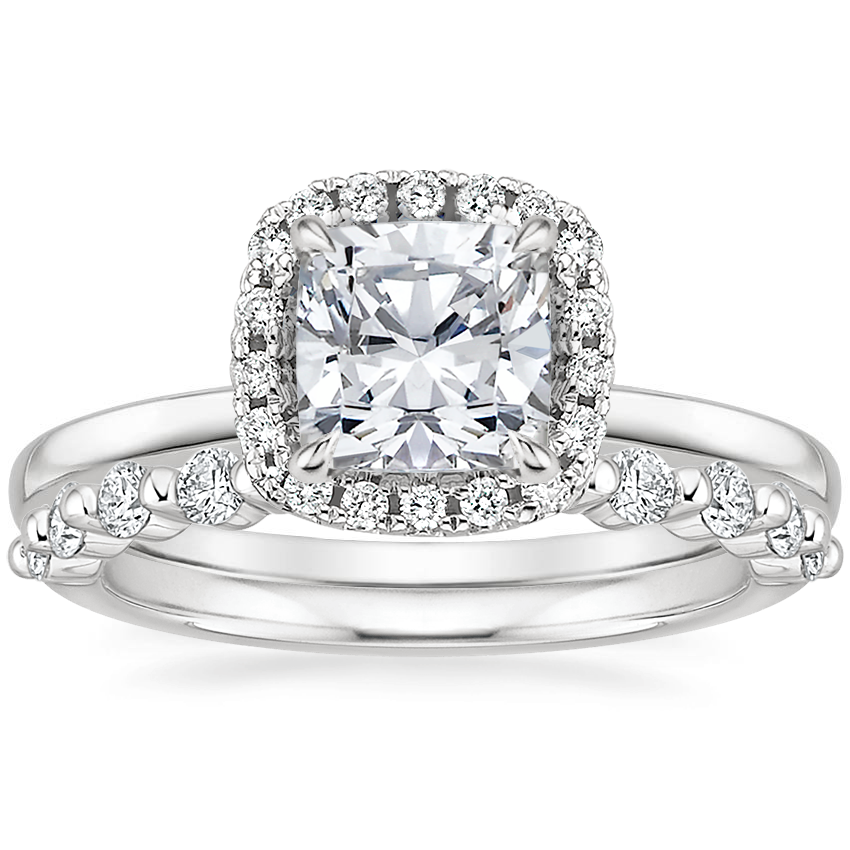 Platinum Vienna Diamond Ring with Marseille Diamond Ring (1/3 ct. tw.)