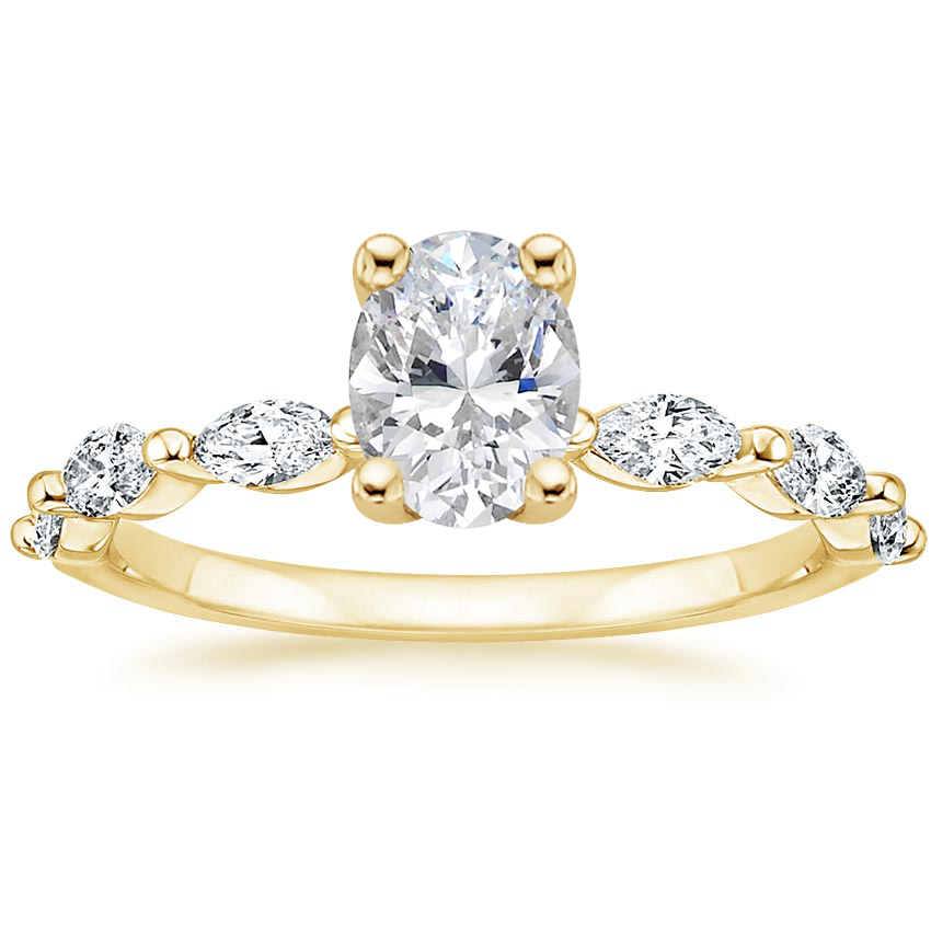 18K Yellow Gold Joelle Diamond Ring (1/3 ct. tw.), large top view