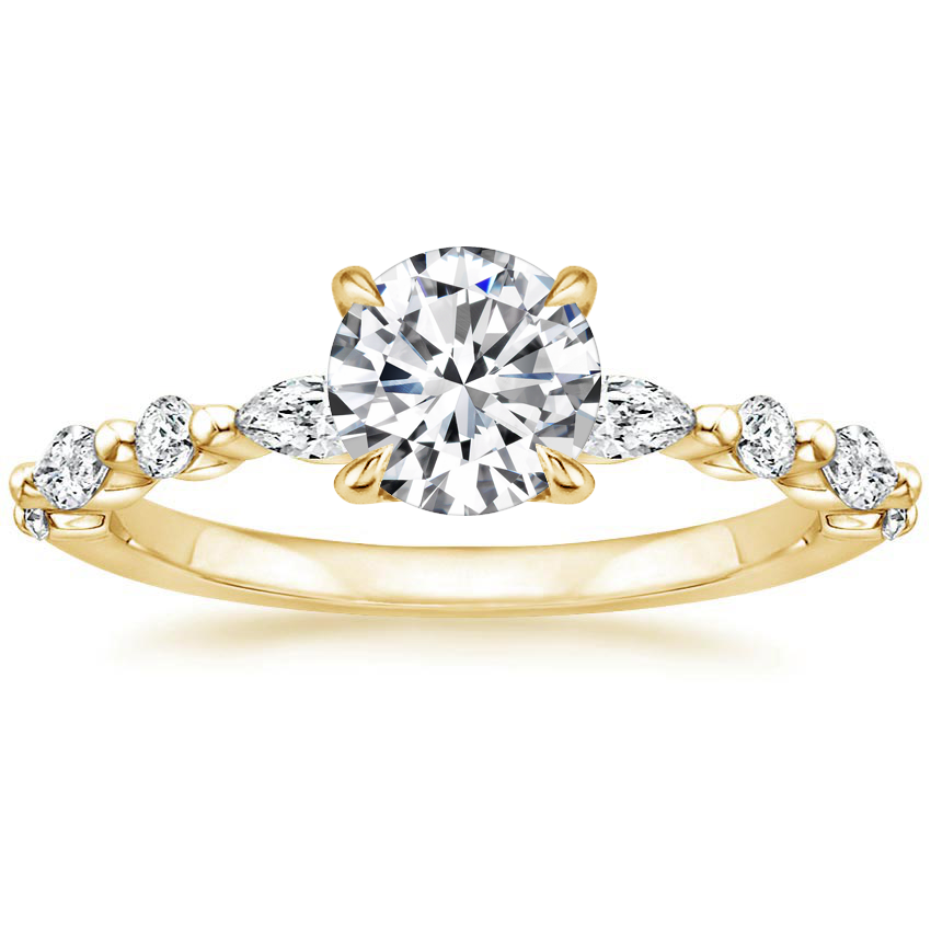 18K Yellow Gold Versailles Diamond Ring (1/3 ct. tw.), large top view