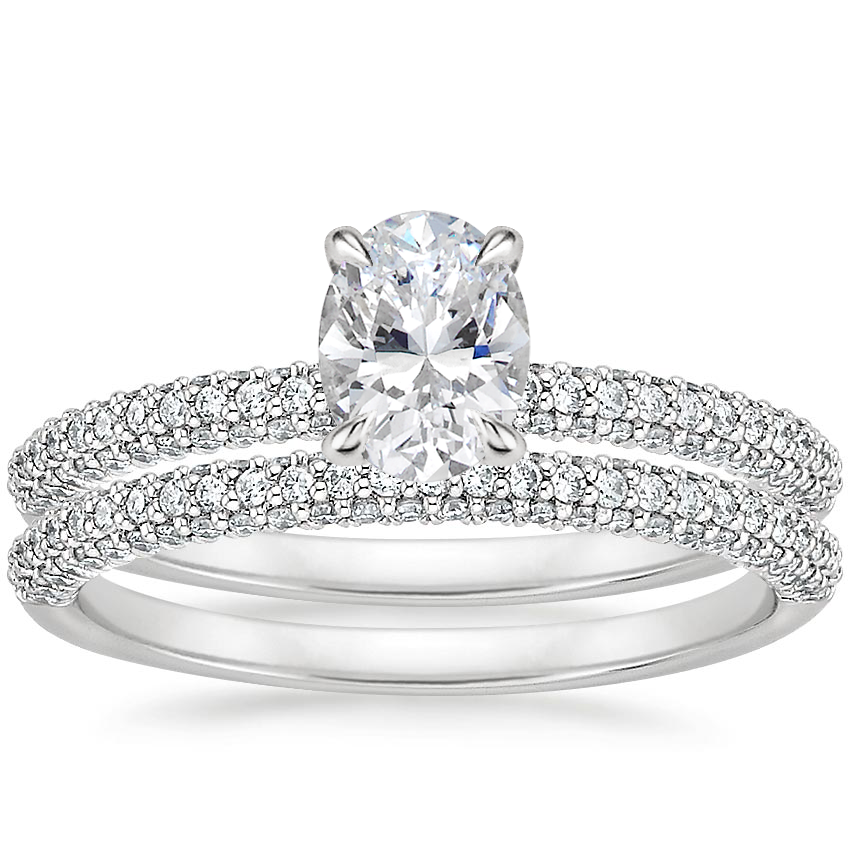18K White Gold Valencia Diamond Bridal Set (5/8 ct. tw.)