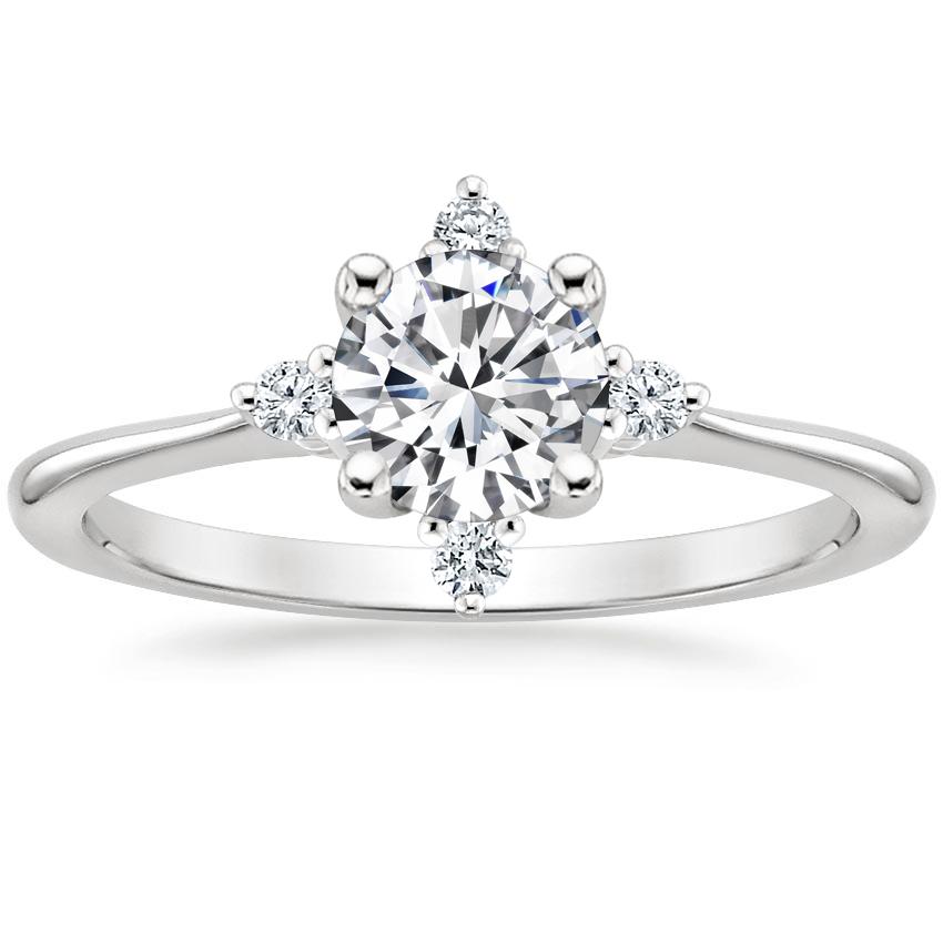 18K White Gold Luminesce Diamond Ring, large top view
