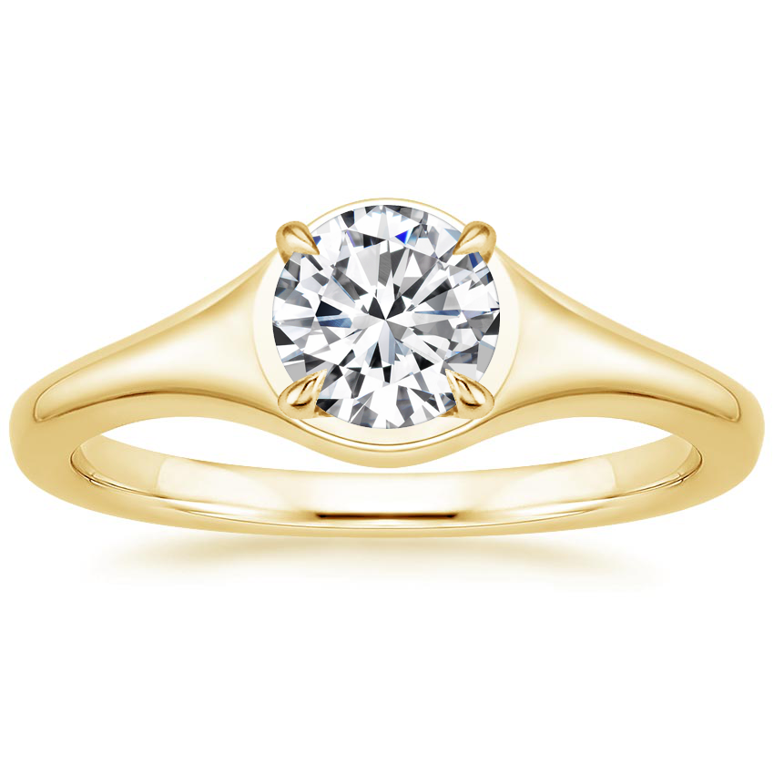 18K Yellow Gold Insignia Ring, large top view