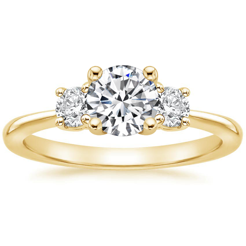 18K Yellow Gold Serena Diamond Ring (1/3 ct. tw.), large top view