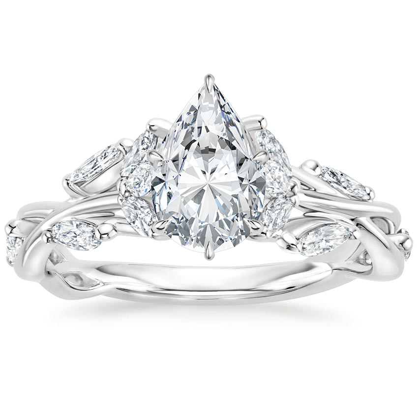 18K White Gold Secret Garden Diamond Ring (1/2 ct. tw.), large top view