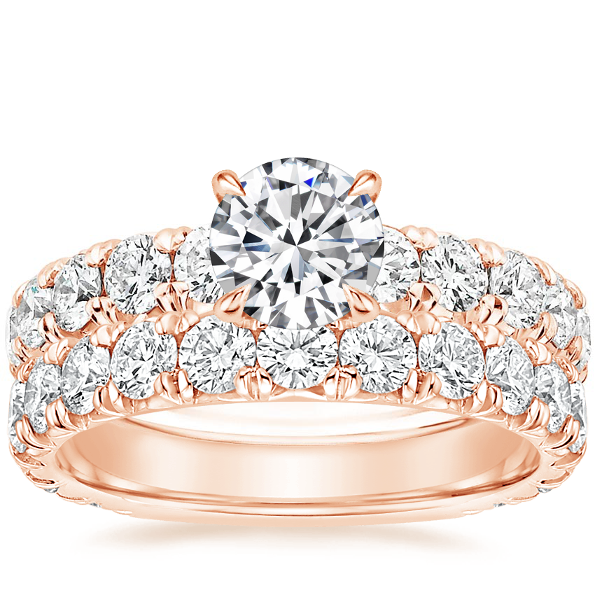 14K Rose Gold Ellora Diamond Ring with Luxe Ellora Diamond Ring (1 2/5 ct. tw.)