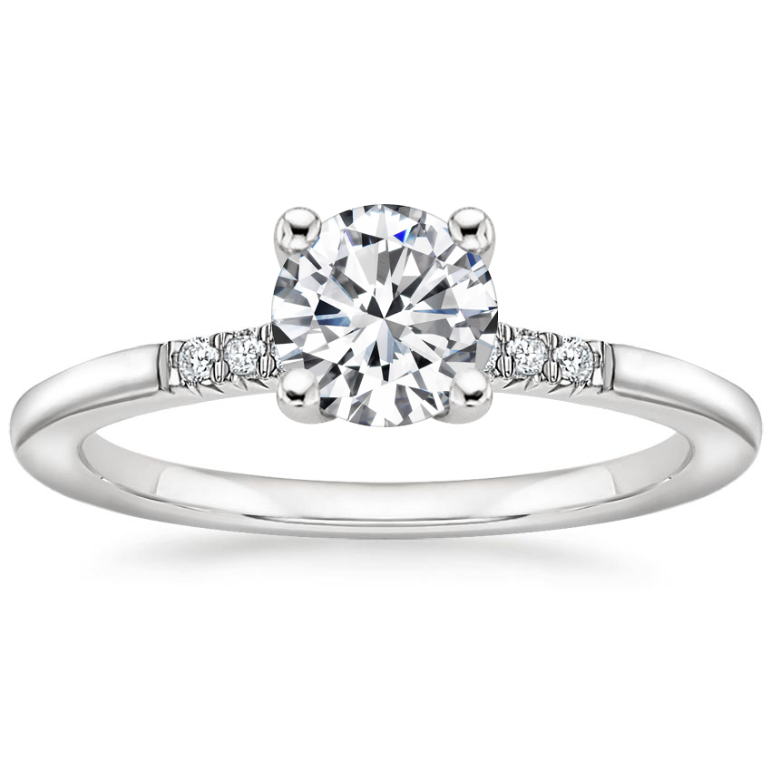 Platinum Bettina Diamond Ring, large top view